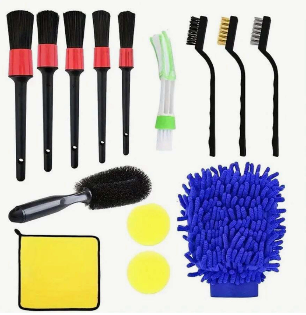 Car Cleaning Detail Brush Set